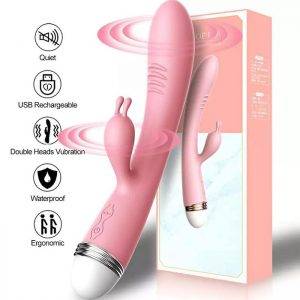 Auxiliar LILO femenino <br> consolador conejito punto G <br> no recargable.