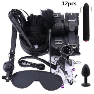 Set de 12 piezas <br> para parejas negro