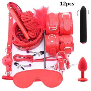 Set de 12 piezas <br> para parejas rojo