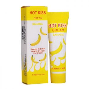 Lubricante íntimo a base de <br>agua, sabor platano 30 ML.