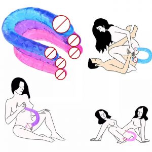 Consolador <br> de dos cabezas <br>sin vibrador