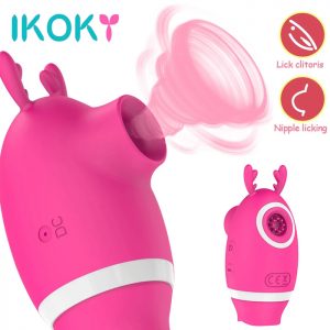Juguete 3 en uno, Vibrador <br> lamedor y succionador